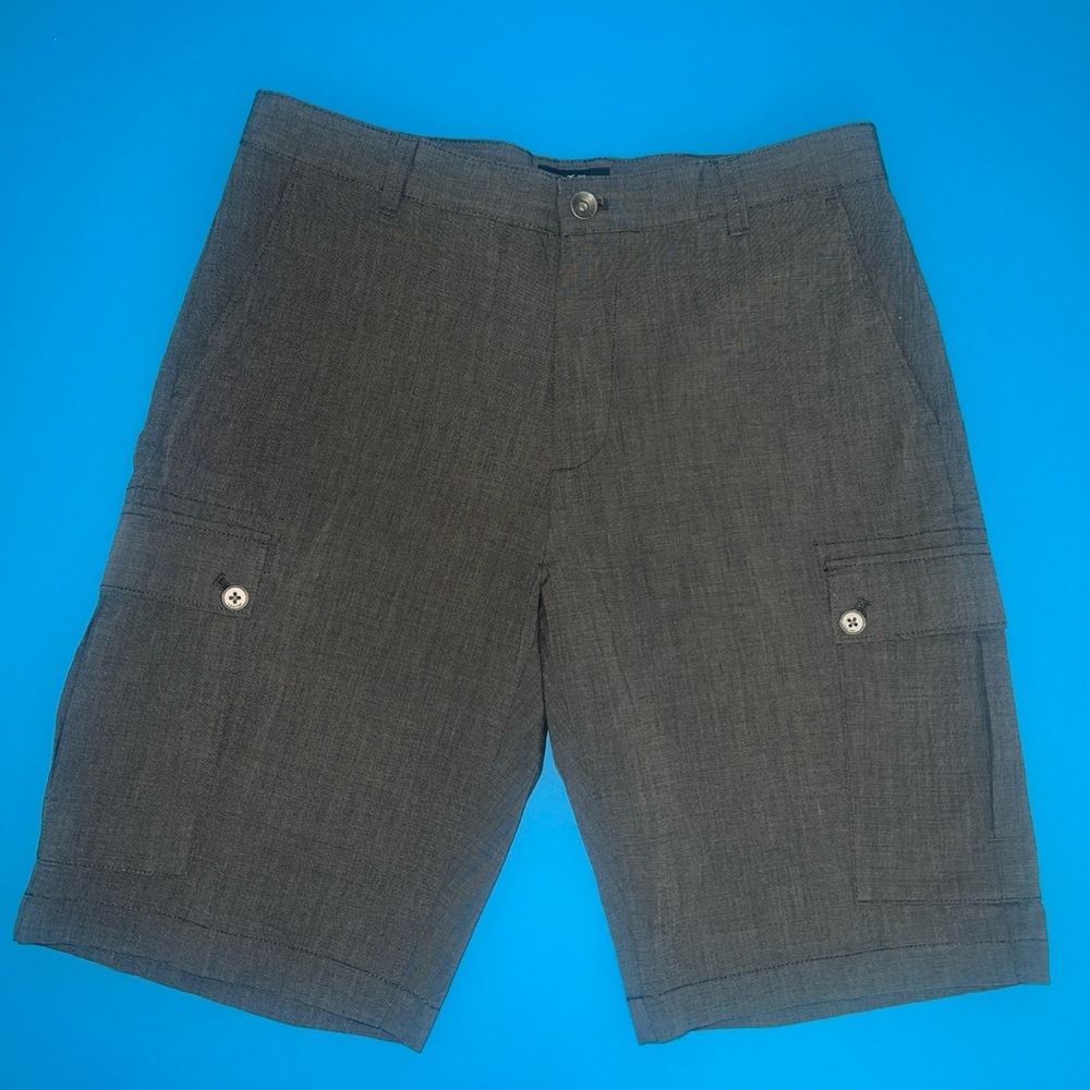 Calvin Klein Men Shorts 32 Gray Cargo Pockets Outdoor Casual Golf Belt Loops